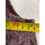 Free People  Lace Tank Top Sleeveless Purple Women's XS Mock Neck Tiered Photo 4