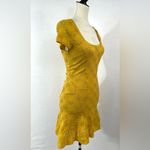 Free People Yellow Daisy Godet Lace Slip Dress Size XS Photo 9