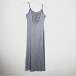 Peach Royal  Grey Strappy Open Back Maxi Dress Photo 3
