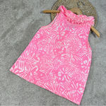 Kate Spade New York Bonnie Botanical Pink Top Blouse Sleeveless Size 4 Photo 3