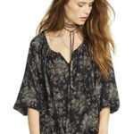 Denim & Supply Ralph Lauren Ralph Lauren Denim & Supply Loose Fit Black Floral Peasant Blouse - Size - Small Photo 0