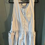 Vintage 1990’s Ricki Women’s Clothing Chambray Sleeveless Dress, Size Medium Blue Photo 10