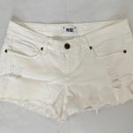 Paige Low Rise Denim Cutoff Shorts - White - 26 Photo 4