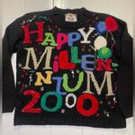 Tiara International  1999 Y2K Vintage New Years Eve Chunk Knit Sweater, EUC, Sz M Photo 0