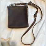 SOLD Leather Cross Body Travel Satchel Purse. Handmade. Adjustable. Stainless Brown Photo 1
