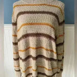 Mason & Belle NWT  Textured Long Sleeve Stripe Sweater ~ large Photo 0