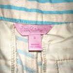 Lilly Pulitzer Mint and White Striped Shorts Photo 3