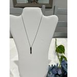 Silver tone J initial charm Necklace‎ Photo 1