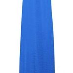 DKNY NWT  Silky Satin Maxi Dress SMALL blue Sleeveless V-Neck soft Photo 7