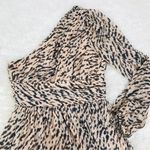Gianni Bini Leopard Print Maxi Dress One Shoulder Long Sleeve Party Size 6 New Photo 2