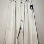 Universal Threads Women’s high-rise sailor pants trousers jeans adjustable waist Photo 0