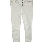 Free People  Montana High Rise White Skinny Jeans Photo 1