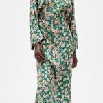 ZARA  Floral Print Long Sleeve Midi Dress Photo 0