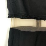 Bailey44 Bailey/44 Black Sonora Mesh Fringe Hem Mini Dress M Photo 4