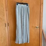 Abercrombie & Fitch  Womens Lounge Pants Drawstring Wide Leg Blue Small‎ Long Photo 0
