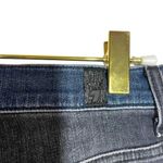 7 For All Mankind Two Tone Mid-Rise Ankle Jeans in Black and Blue Size 24 Photo 10
