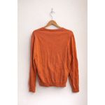 Brooks Brothers  Supima Cotton V-Neck Sweater Women’s Small Orange Pullover Photo 1