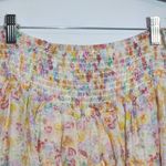 MINKPINK  Pink and Yellow Floral Ruffle Mini Skirt NWT Size Small Photo 2