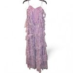 Lavender floral print Tiered Off Photo 4