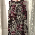 Jaipur boho paisley Floral Ruffle sleeveless button down shirt mini dress sz M Size M Photo 10