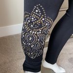 Gold Hawk Studded Leggings Black Photo 1