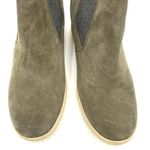 Sorel Women's Green Suede Out N About Slip-On Wedge Booties Size 8.5 Photo 2