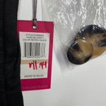 Vince Camuto  Womens Linen Dress Size 12 Black Button Front Sleeveless NWT Photo 5