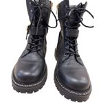 Vince Camuto Womens Black Leather Combat Boots 6.5M SKU 7185 Photo 5