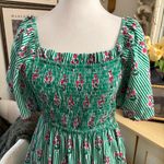 Tuckernuck PINK CITY PRINTS  Tropical Punch Lolita Stripes Green Dress Size Small Photo 2