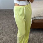 Old Navy TALL yellow green track pants Photo 0