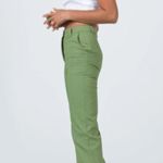 Princess Polly Carson Green High Rise Flared Pants 6 Photo 3