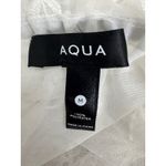 AQUA  Lace Halter Top‎ Ruffle Tiered Sleeveless Party Festival White M Photo 7