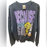 Looney Tunes VTG  Sweater Women’s Sweatshirt Tweety Bird 1997 Size Large Photo 1