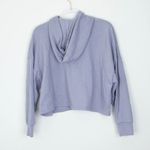 Under Armour Womens Taped Fleece Hoodie Crop Hoodie Sweatshirt Size M Purple Photo 5