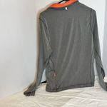 Hollister Gray and Orange Quarter-Zip Pullover Photo 1