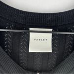 Anthropologie  Varley Malia Knit Midi Dress Black Ribbed 3/4 Sleeve Size XL Photo 5