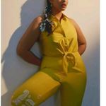 Anthropologie New Maeve Tie Front Pant Set Size 16W Photo 2