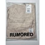 Rumored Napa Valley Mini Dress LARGE Beige Smocking NEW Feminine Coquette Lace Tan Photo 3