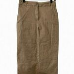 Nwot Self Contrast Women's Tan Denim Size S Long High Waisted Skirt Jupe Anthro Photo 0