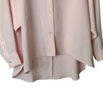 Aritzia ‎ Wilfred Free Boyfriend relaxed oversized Button Up Pink Shirt S Photo 4