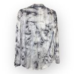Sanctuary  Gray White Tie Dye Button Down Shirt M Long Sleeve Casual Relaxed Top Photo 1