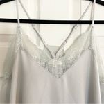 La Miel Womens M Gray Camisol Top Racer Back Delicate Feminine Coquette Cottage Size M Photo 1