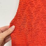 Free People  Orange Sleeveless Textured Mini Dress Womens S Beachy Summer Casual Photo 3