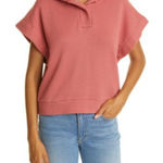 Ba&sh  Short Sleeve Hoodie in Vieuxrose Photo 0