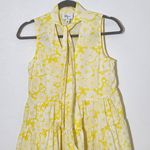 Lisa Marie Fernandez for Target Yellow Floral Tiered Mini Dress Size XXS Photo 3