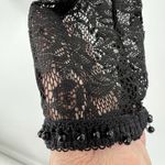 ZARA  Floral L Lace Sheer LS Blouse Sexy Holiday Fairy Goth Whimsical Witchy Photo 1