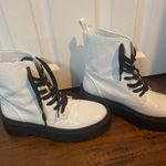 Nasty Gal White Platform Boots Photo 0