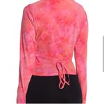 Outdoor Voices Tissue Wrap top in bright pink tie dye. New with tags. Size Large Photo 1
