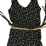 Carolina belle Women's Polka Dot Jumpsuit Size XS Black White Sleeveless Stretch Photo 4