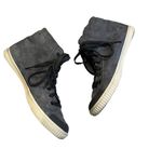 Tretorn  Marley High Top Sneakers Side Zipper Blue Gray, Sz 8 Photo 1